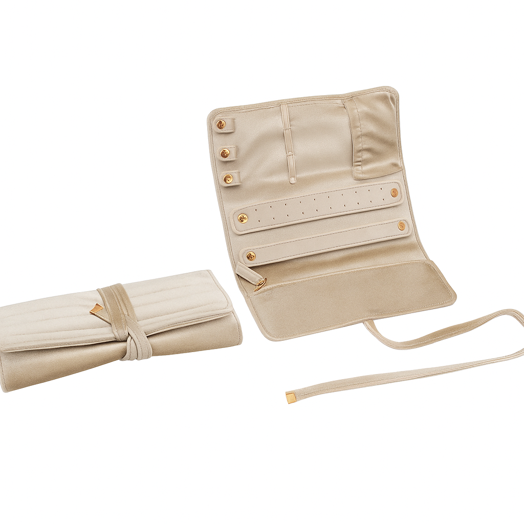 Luxuriöse Schmuckrolle aus Samt