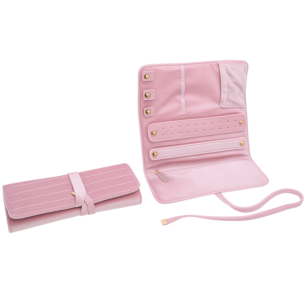 Luxuriöse Schmuckrolle aus Samt