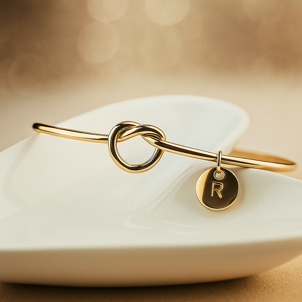 Geburtssteinarmreif Set (Gold)