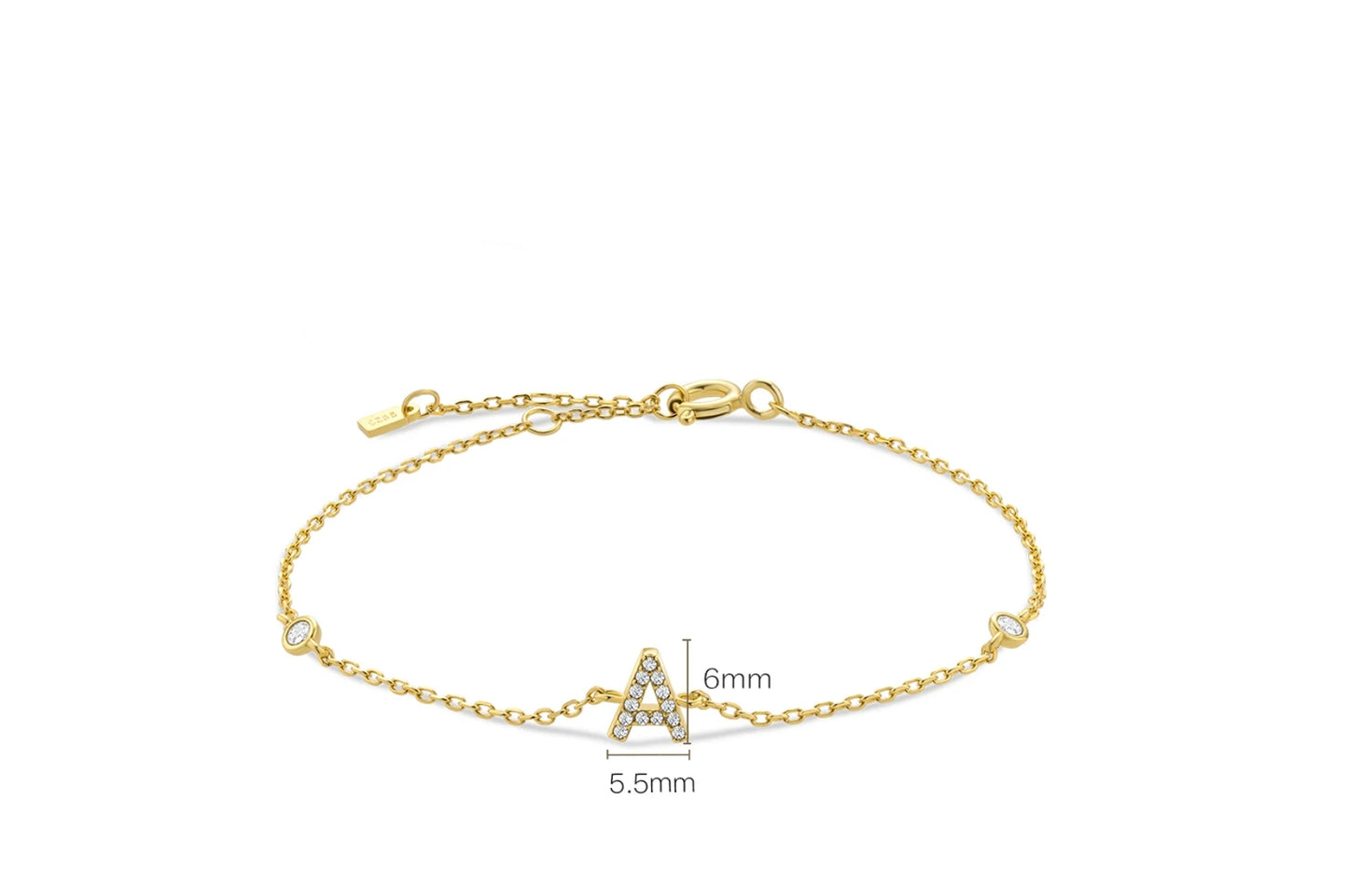 Personalisiertes Buchstabenarmband