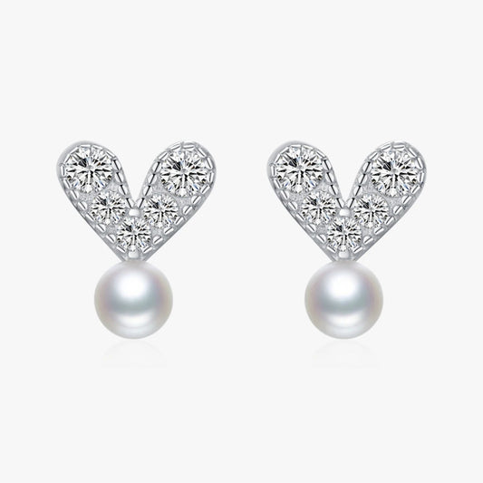 Elegante Ohrringe in Herzform