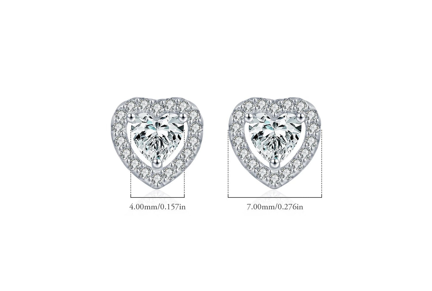 Heart Pure Halo Ohrringe