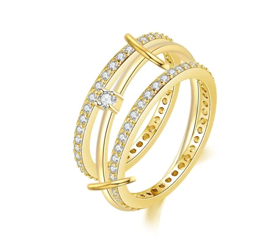 Eleganz im Dreierpack - stapelbare Geburtssteinringe